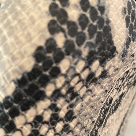 EUC Steve Madden “Jain” Booties Faux Leather Snake Pull On Block Heel Sz 6.5 - Picture 11 of 16